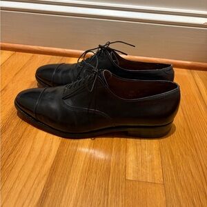 Vintage Allen Edmonds Park Avenue Black Leather Cap Toe Oxford Dress Shoes